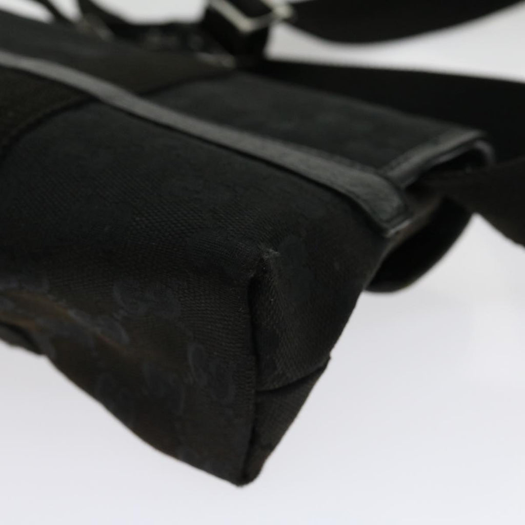 GUCCI GG Canvas Body Bag Black 30999