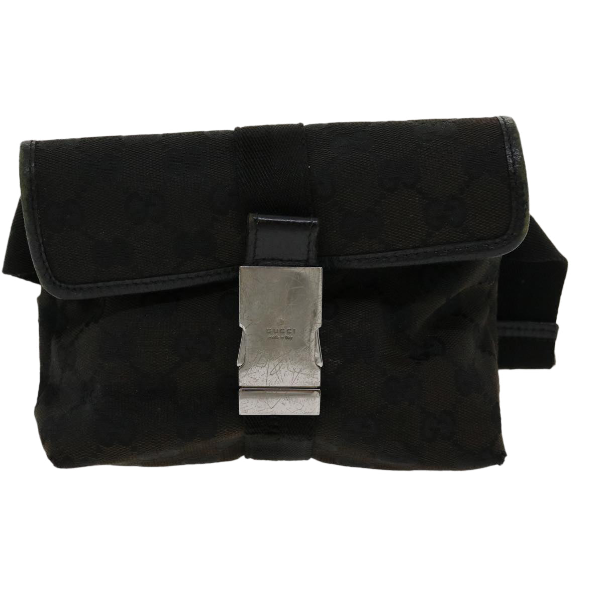 GUCCI GG Canvas Body Bag Black 30999