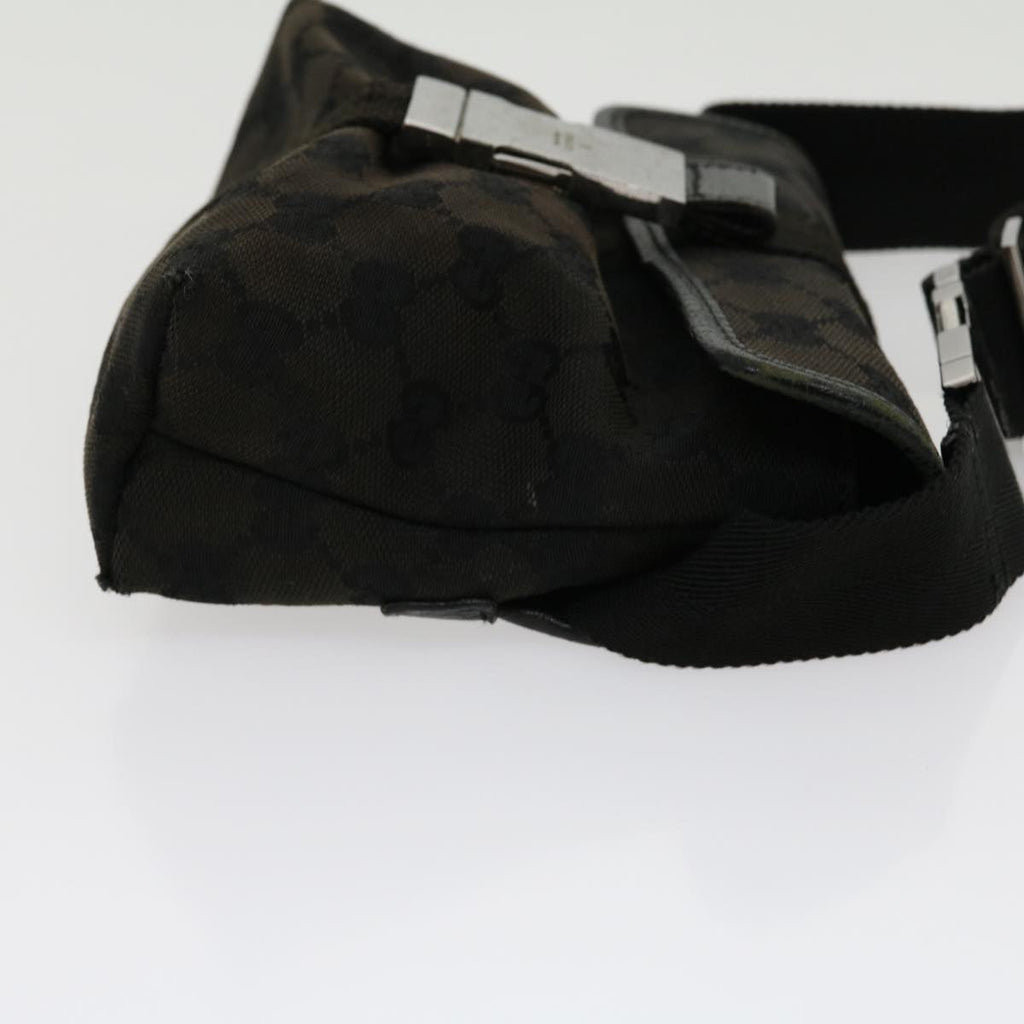 GUCCI GG Canvas Body Bag Black 30999