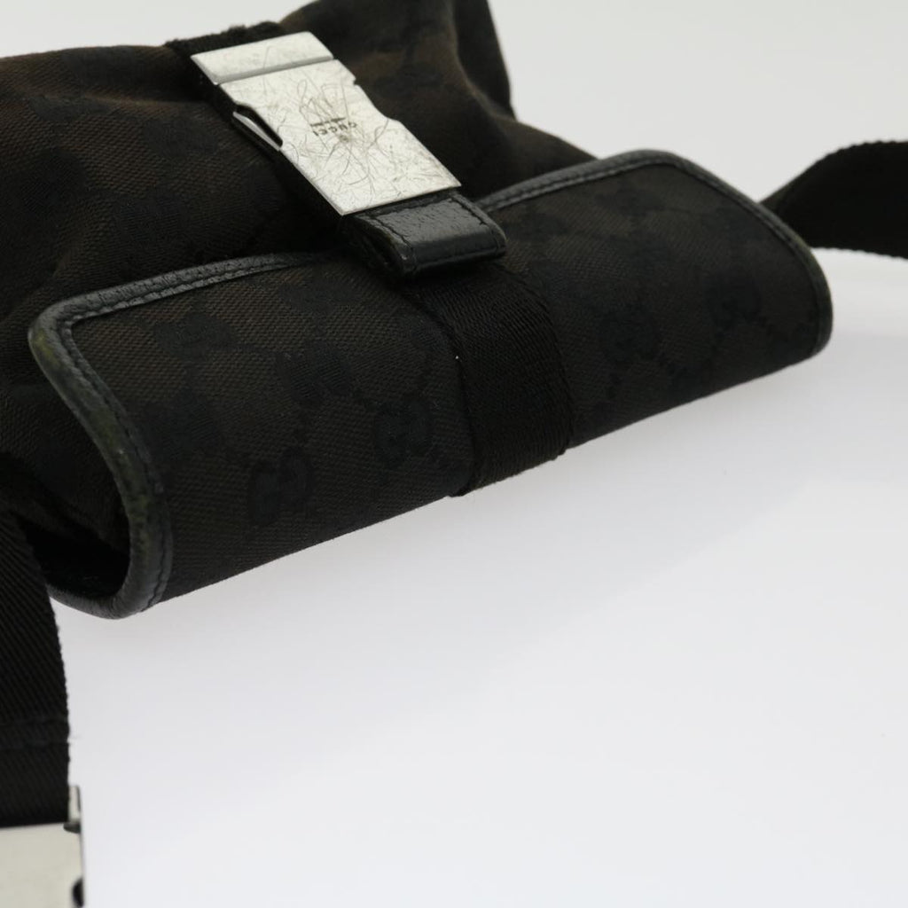 GUCCI GG Canvas Body Bag Black 30999