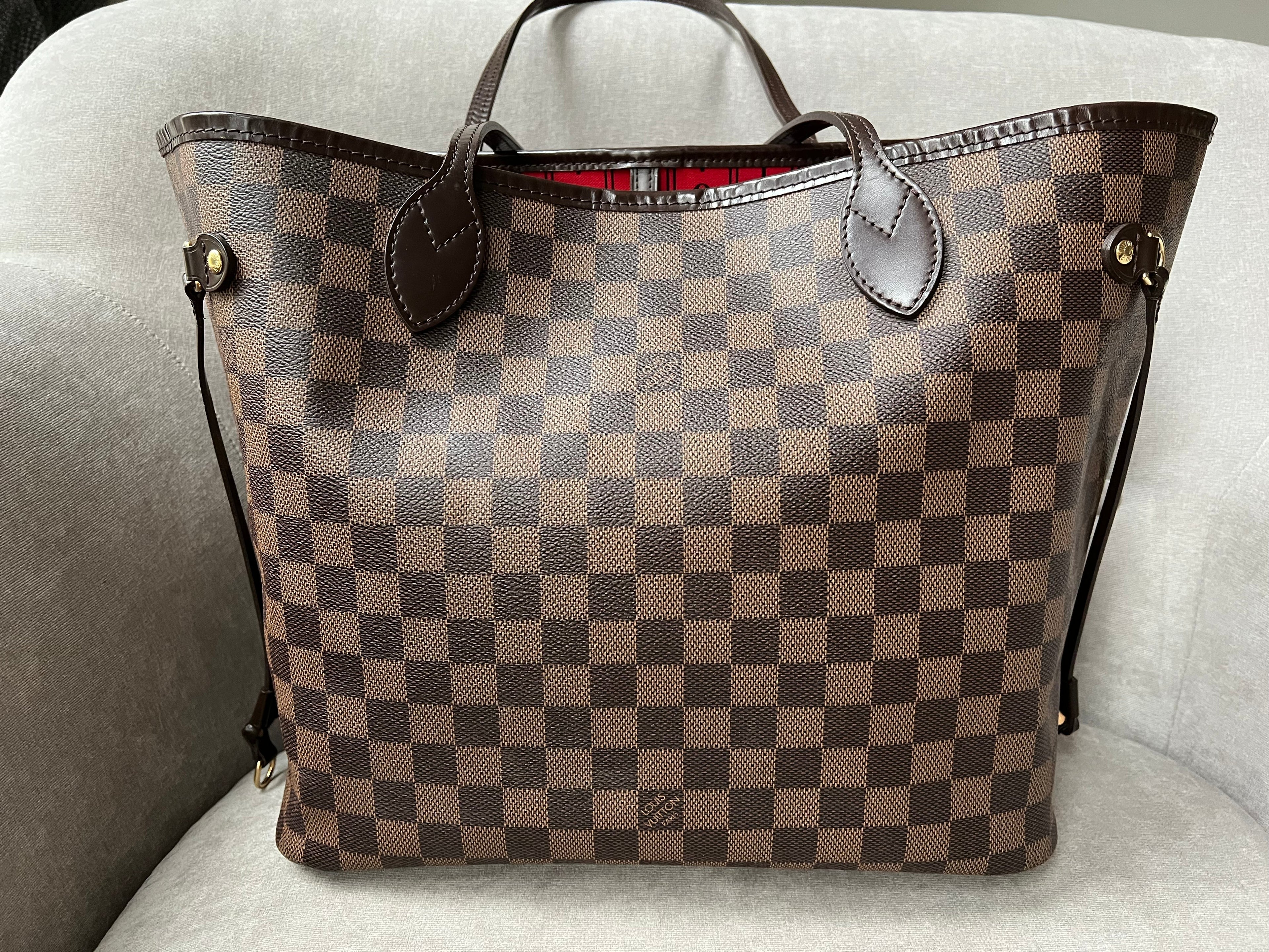 Louis Vuitton Neverfull MM Damier Ebene Cherry Interior (RRP £1410)