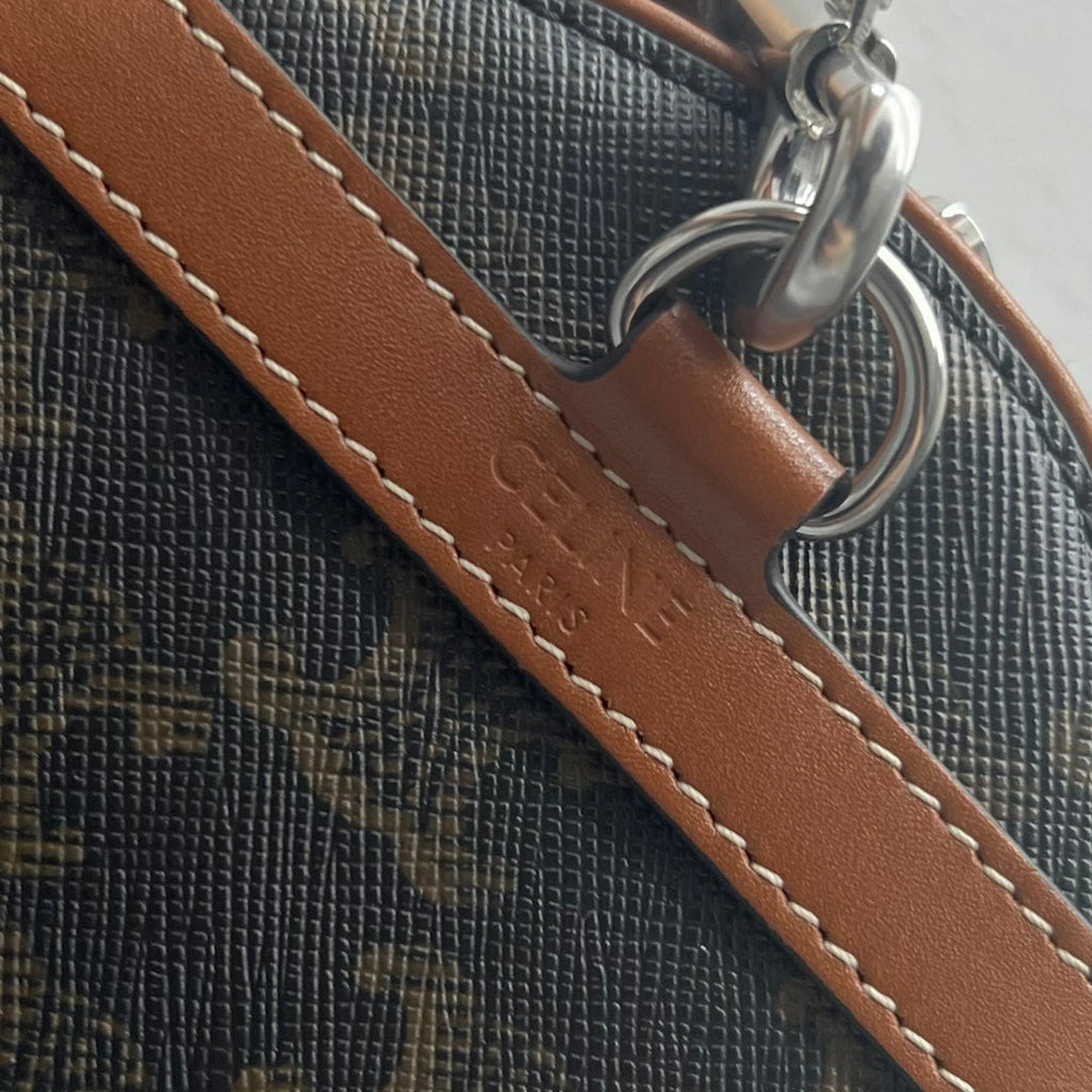 GLAMI Cylinder Bag In Triomphe Canvas Tan For Women 9in/22cm 110052EJF.04LI