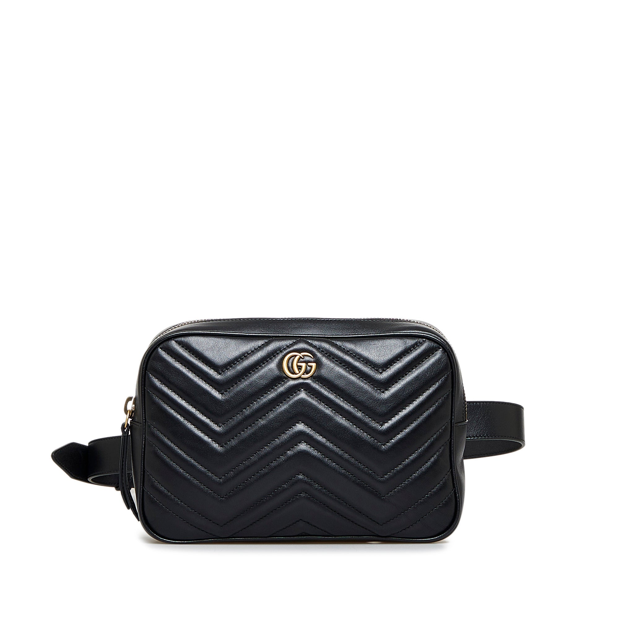 Gucci GG Marmont Square Belt Bag Black MatelassÃƒÆ’Ã‚Â©