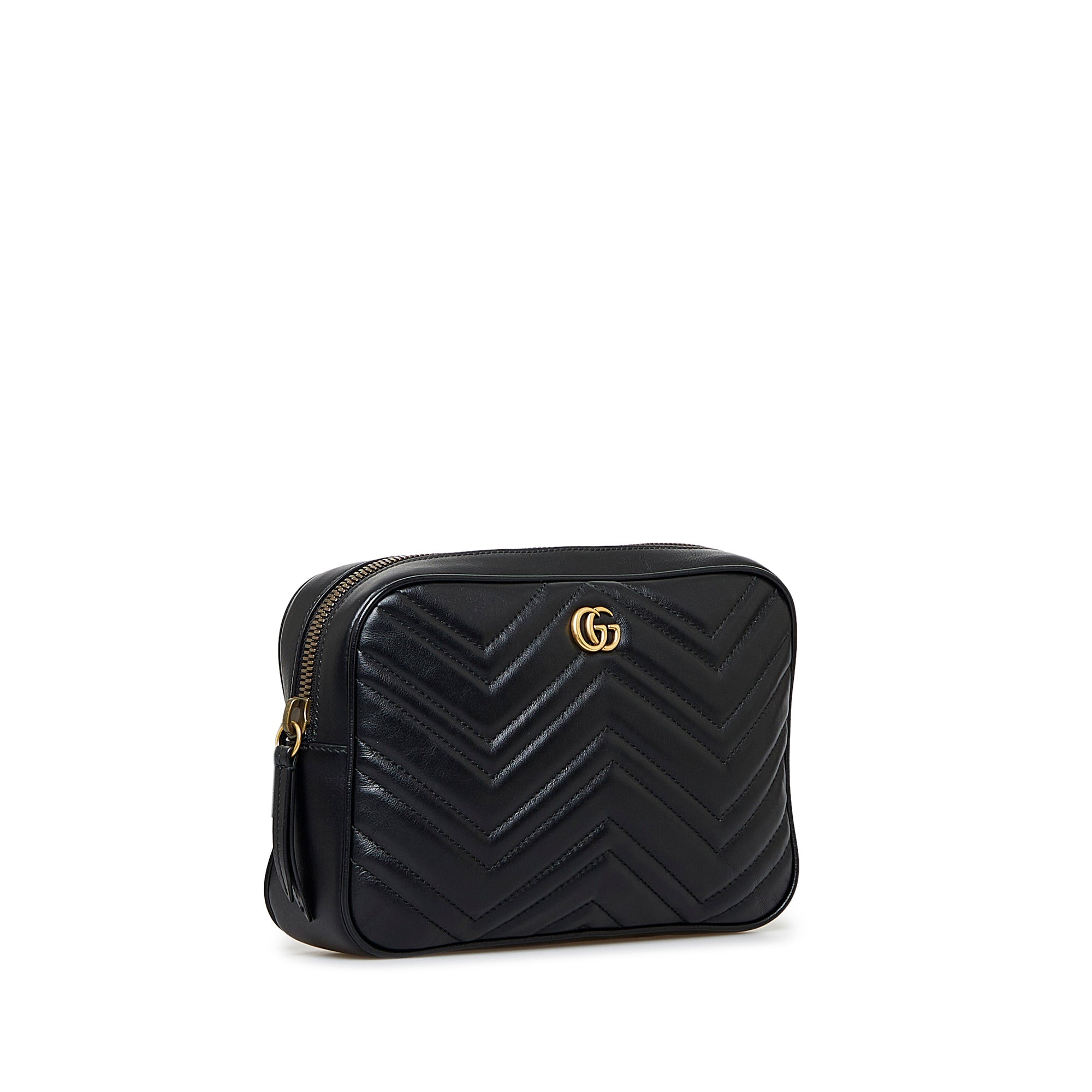 Gucci GG Marmont Square Belt Bag Black MatelassÃƒÆ’Ã‚Â©