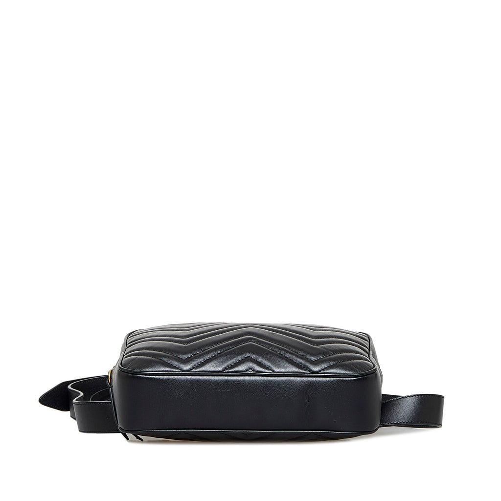 Gucci GG Marmont Square Belt Bag Black MatelassÃƒÆ’Ã‚Â©