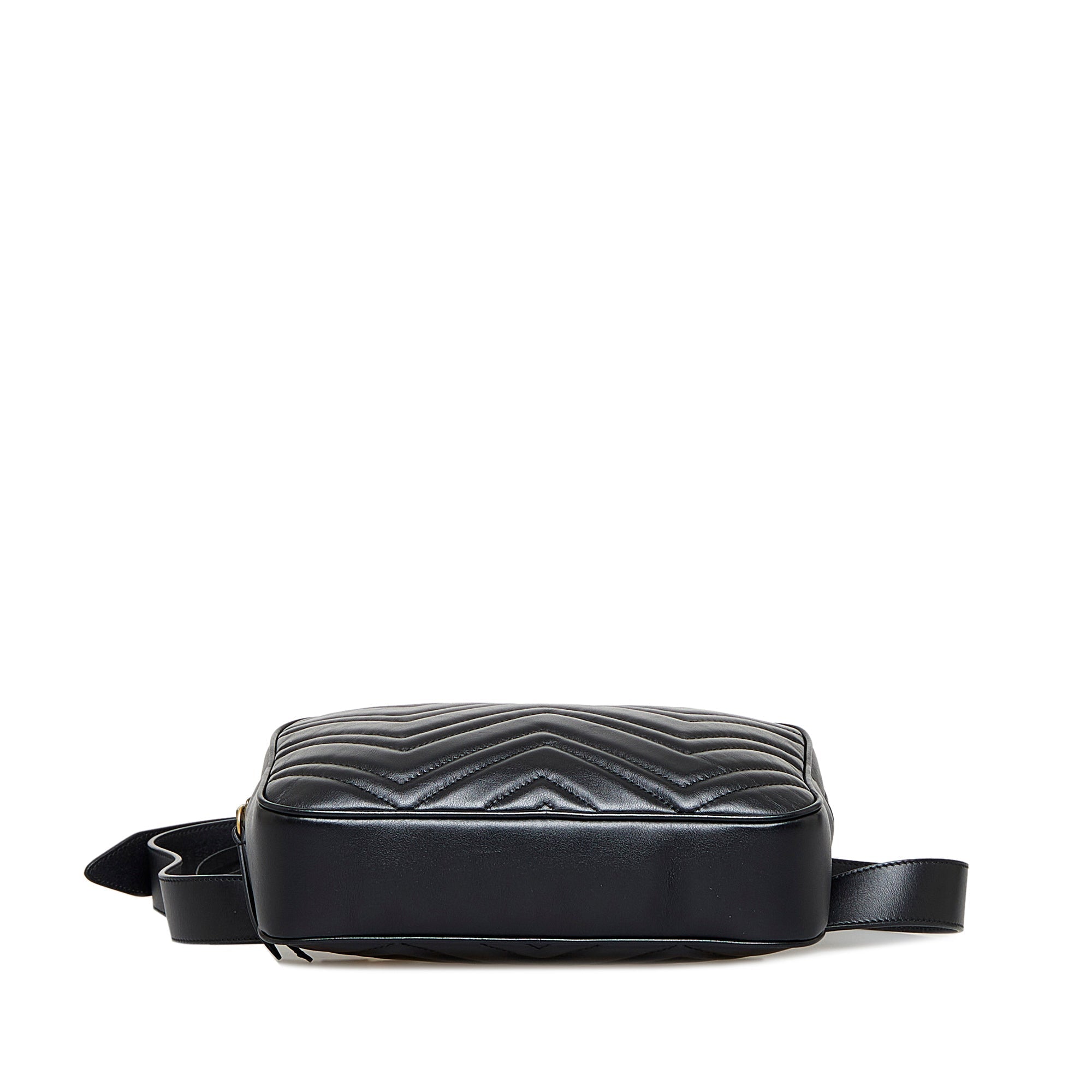 Gucci GG Marmont Square Belt Bag Black MatelassÃƒÆ’Ã‚Â©
