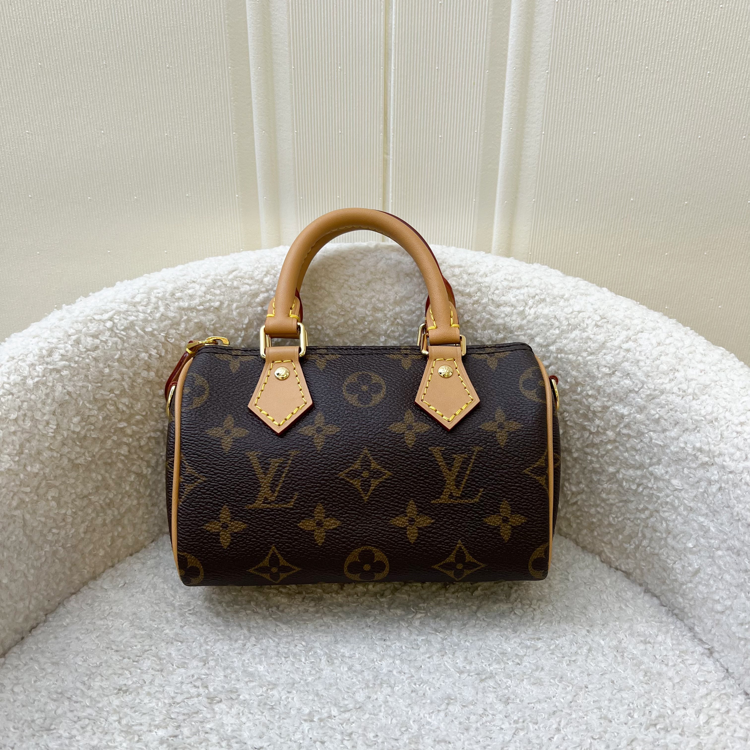 LV Nano Speedy in Monogram Canvas and GHW