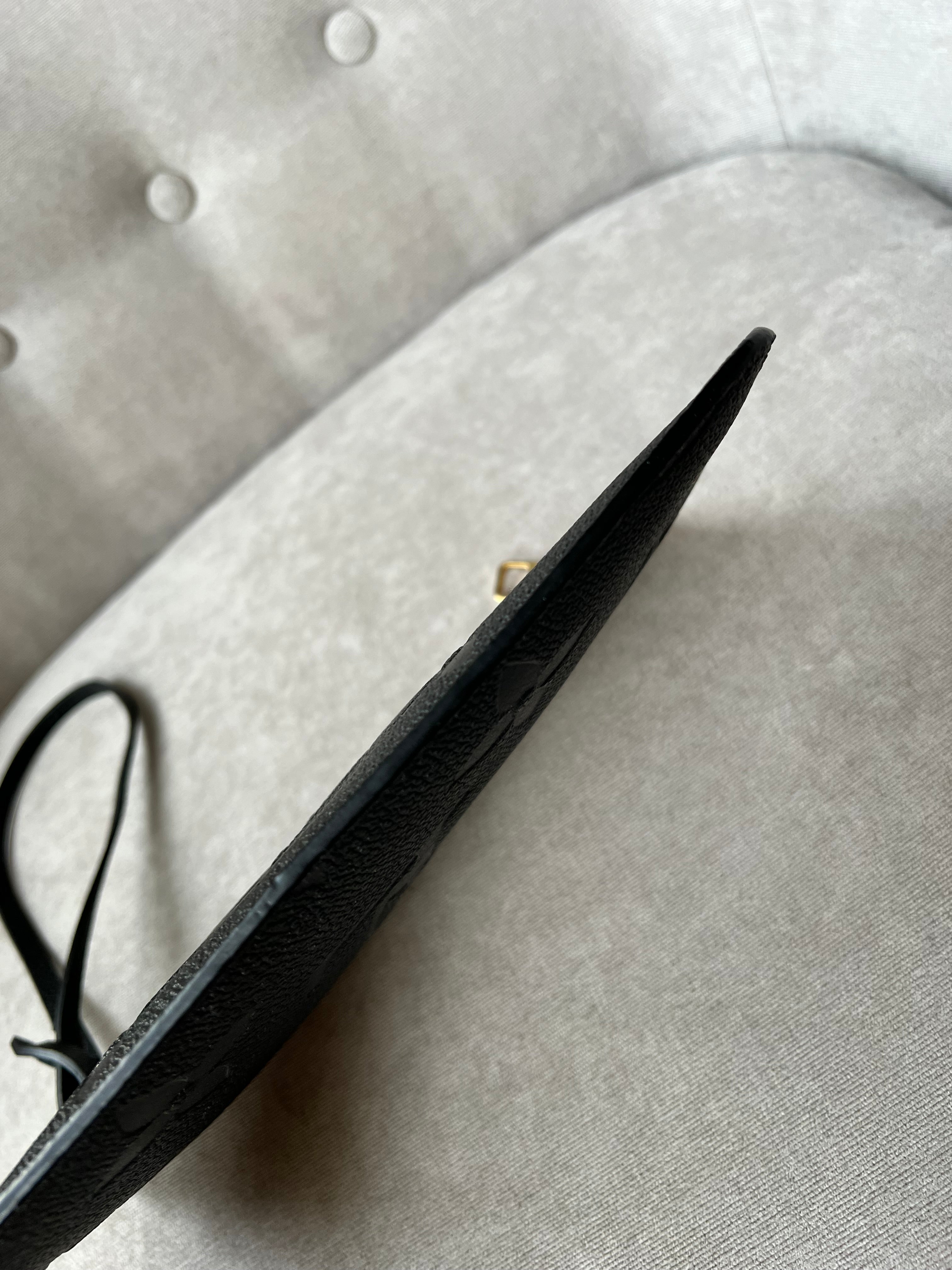 Louis Vuitton Pouch (from Neverfull) Black Empreinte