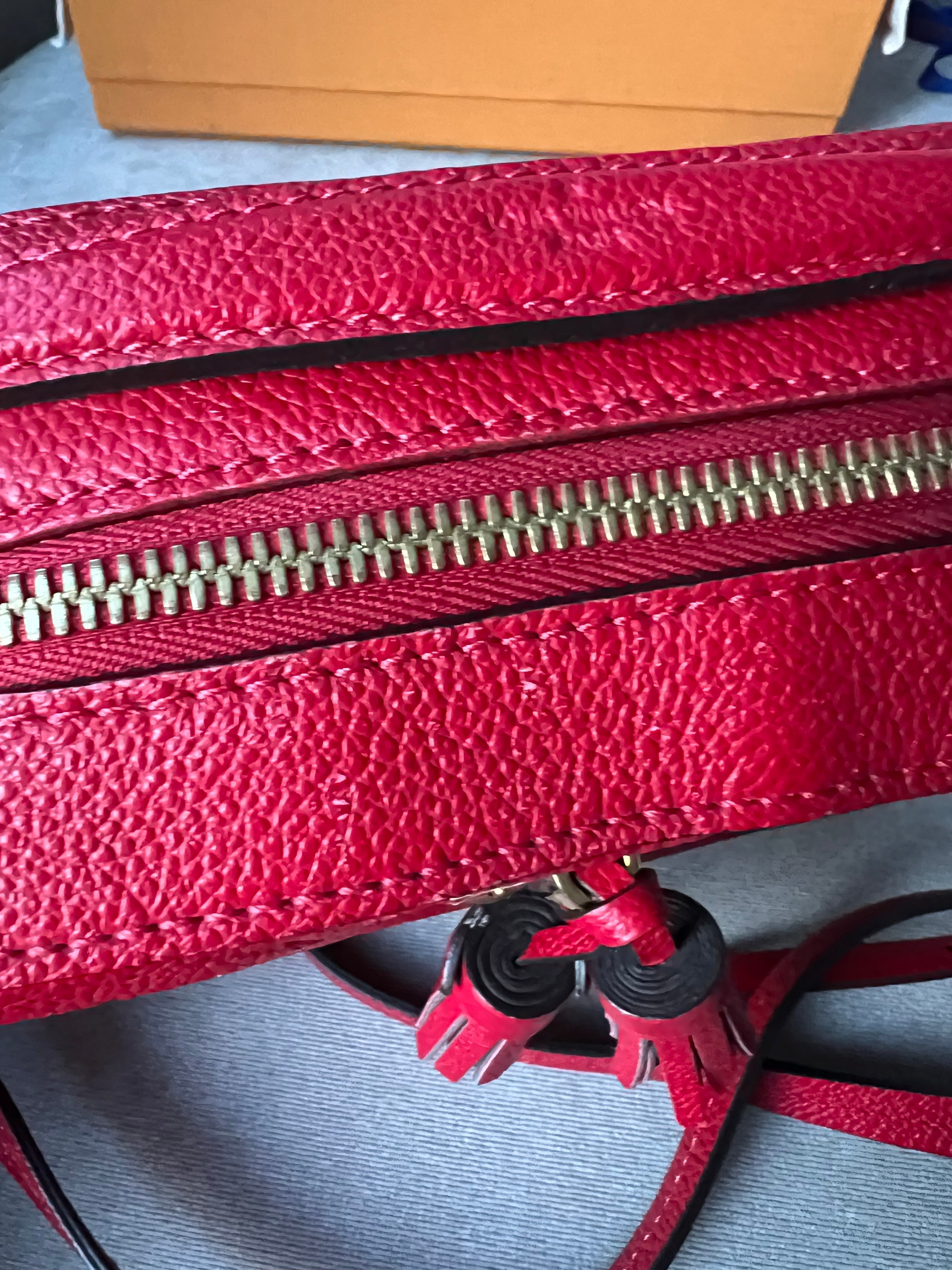 Louis Vuitton Saintonge Red Empreinte (RRP £1520)