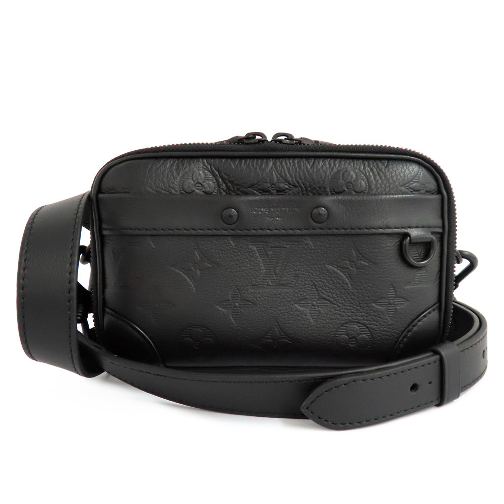 Louis Vuitton Alma Wearable Wallet NV M82544 Monogram Shadow Black Shoulder Bag Cross Body Leather Mens Unisex