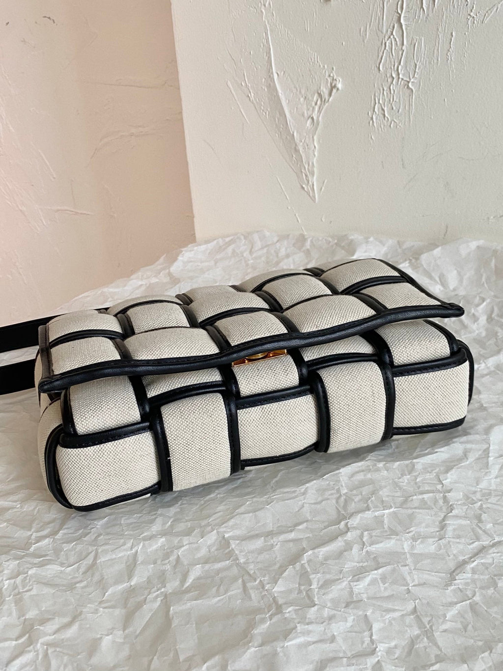 GLAMI Padded Cassette Beige And Black, For Women, Bags 10.2in/26cm 710210V2AJ19811