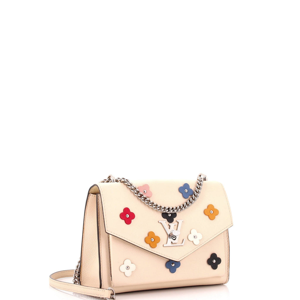 Louis Vuitton Mylockme Handbag Flower Embellished Leather BB