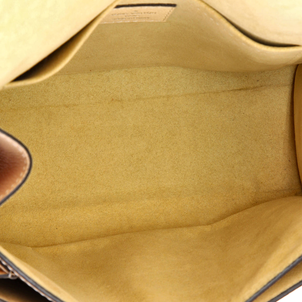 Louis Vuitton Mylockme Handbag Flower Embellished Leather BB