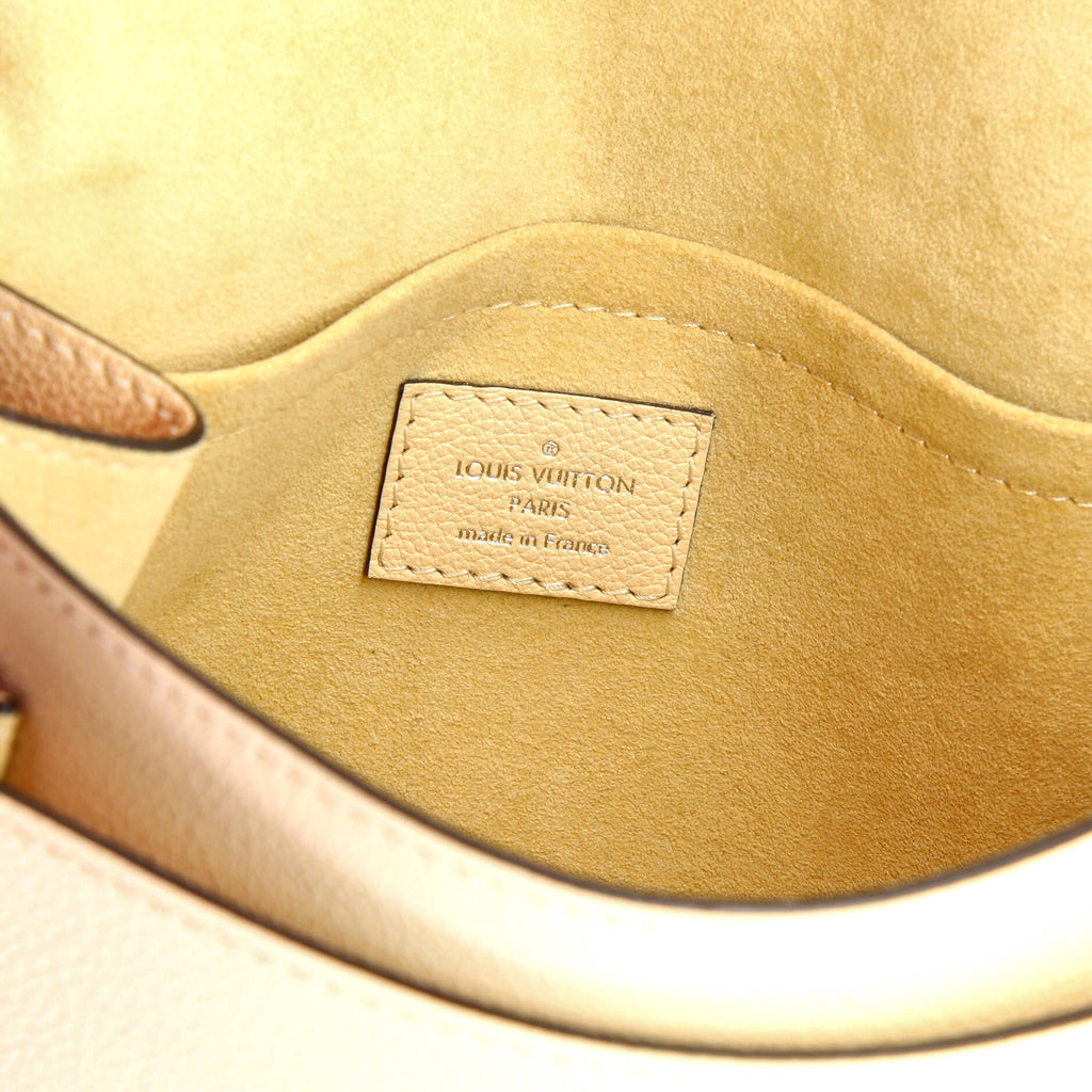 Louis Vuitton Mylockme Handbag Flower Embellished Leather BB