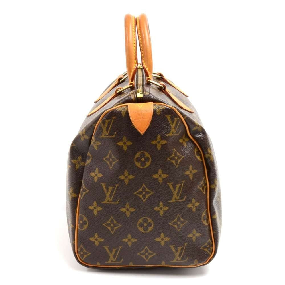 Louis Vuitto Speedy 30 Monogram Canvas City Handbag