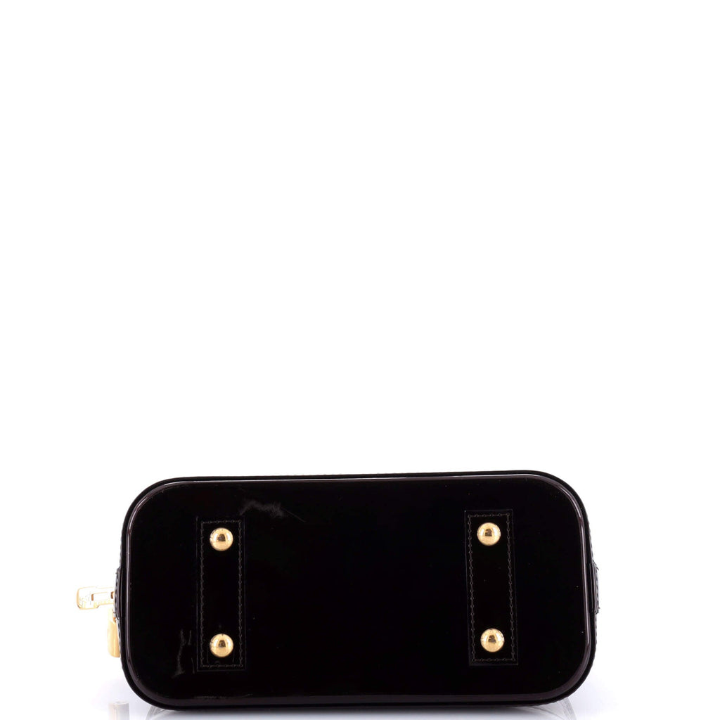 Louis Vuitton Alma Handbag Limited Edition Monogram Vernis Rayures BB
