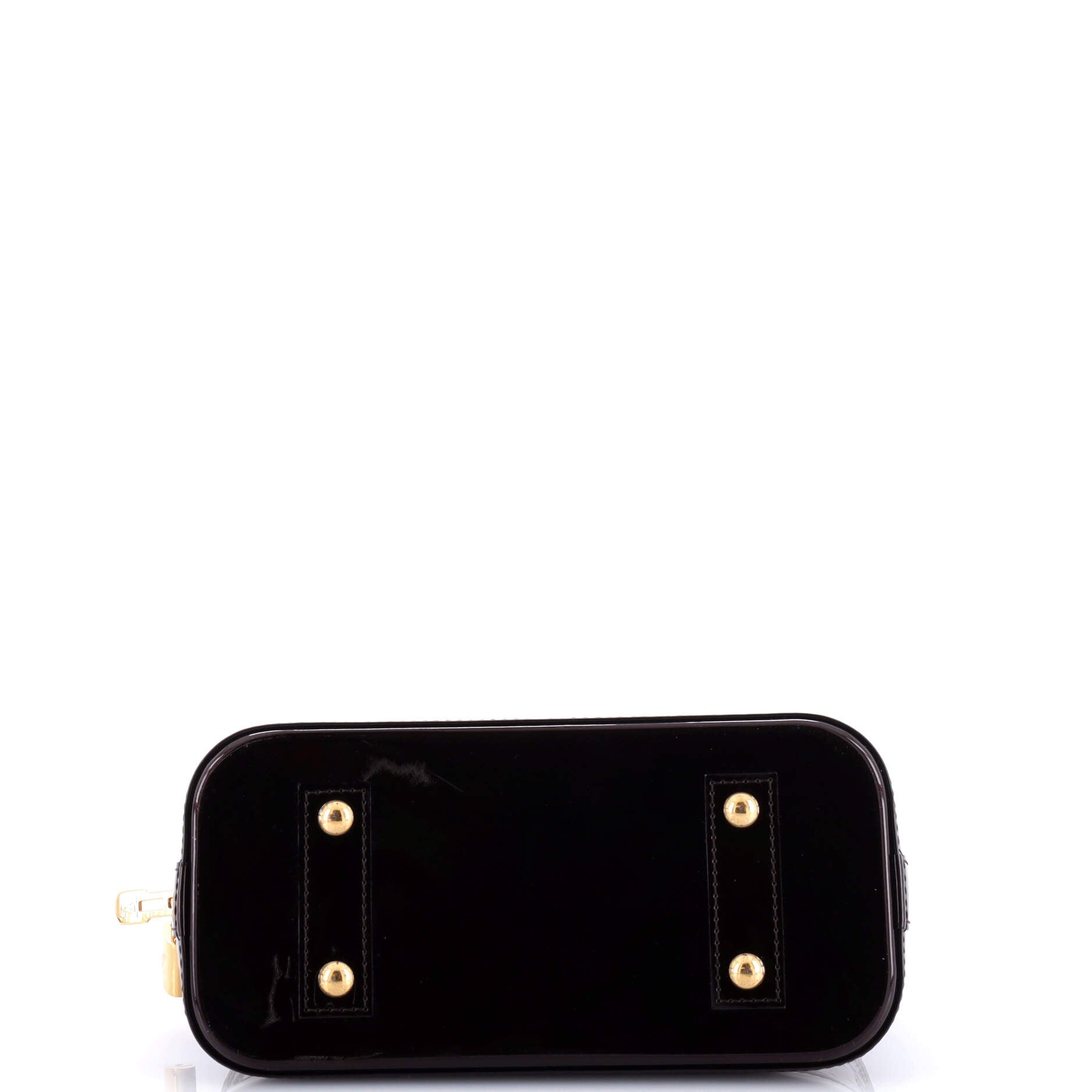 Louis Vuitton Alma Handbag Limited Edition Monogram Vernis Rayures BB