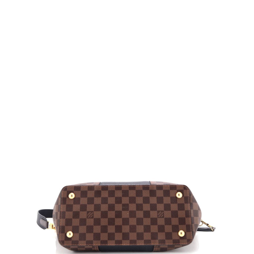 Louis Vuitton Jersey Handbag Damier with Leather