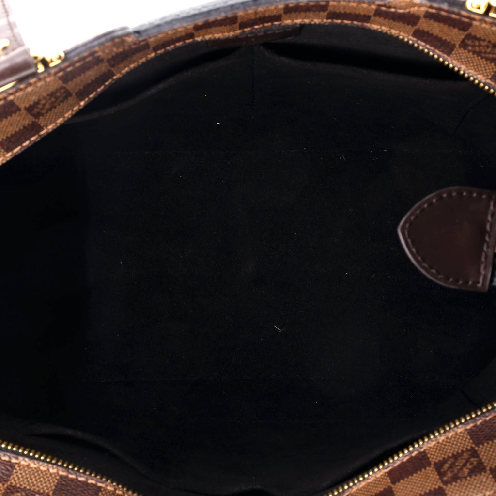 Louis Vuitton Jersey Handbag Damier with Leather