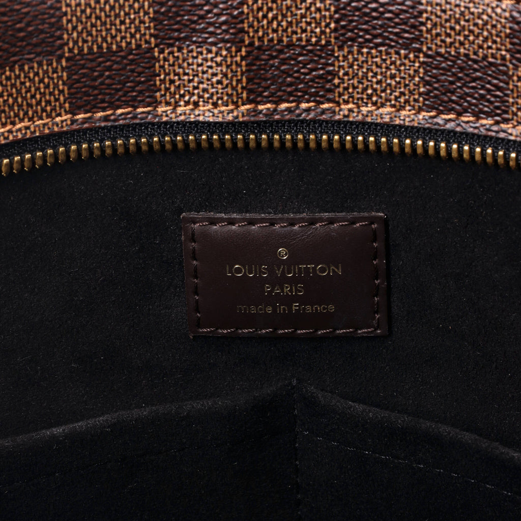 Louis Vuitton Jersey Handbag Damier with Leather