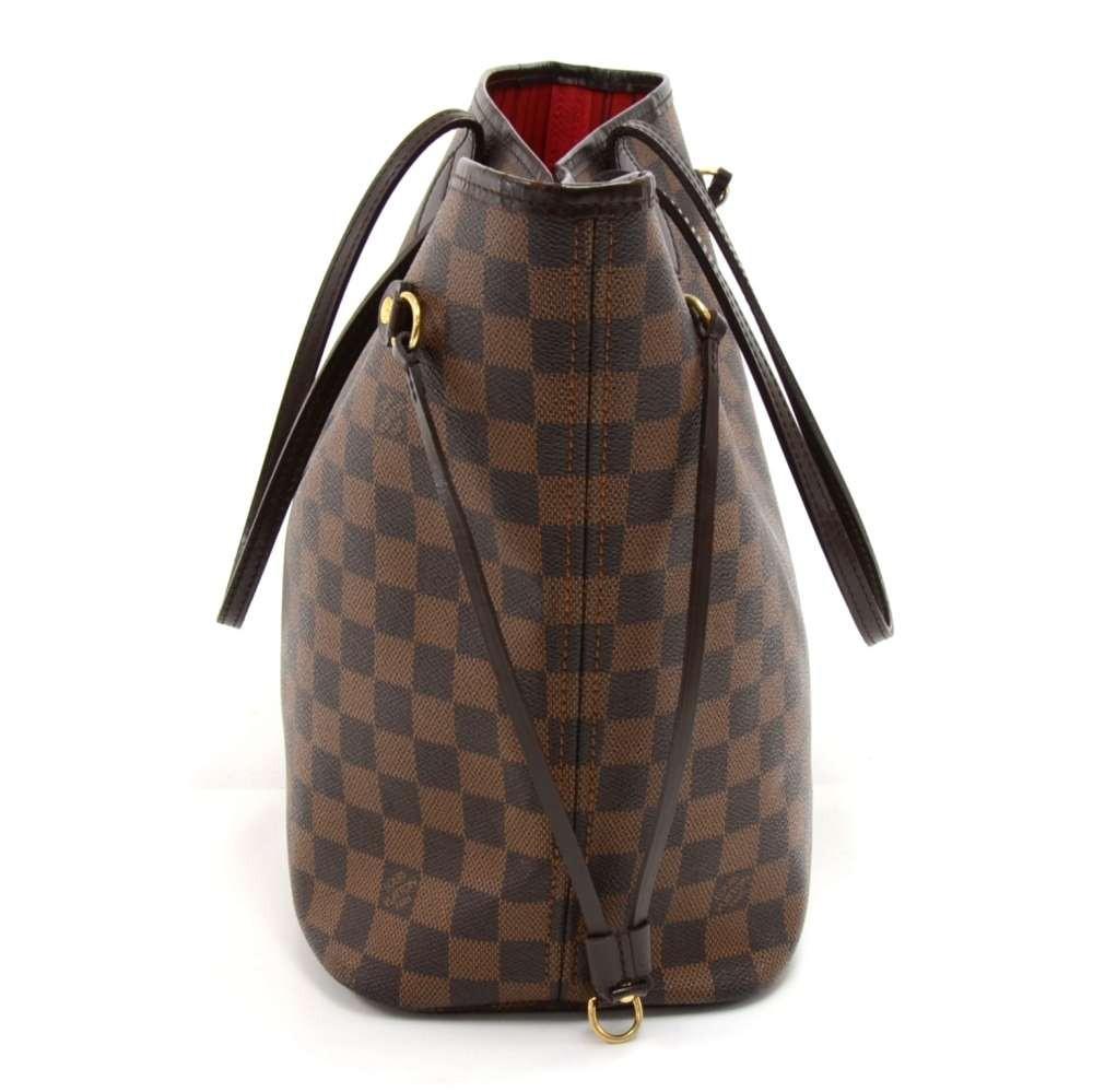 Louis Vuitto Neverfull MM Damier EbÃ¨ne Canvas Tote Bag