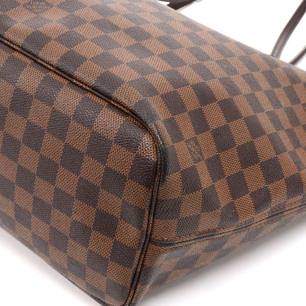 Louis Vuitto Neverfull MM Damier EbÃ¨ne Canvas Tote Bag