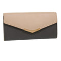 FENDI Long Wallet Leather Pink Gray 31186