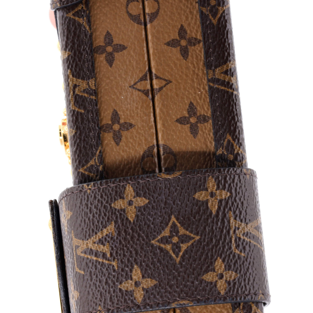 Louis Vuitton Petite Malle Handbag Reverse Monogram Canvas