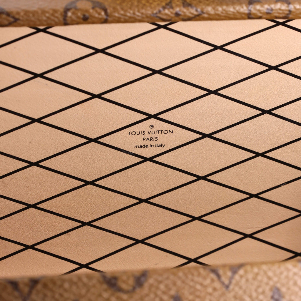 Louis Vuitton Petite Malle Handbag Reverse Monogram Canvas