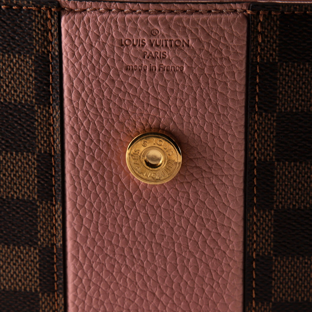 Louis Vuitton Bond Street Handbag Damier with Leather MM