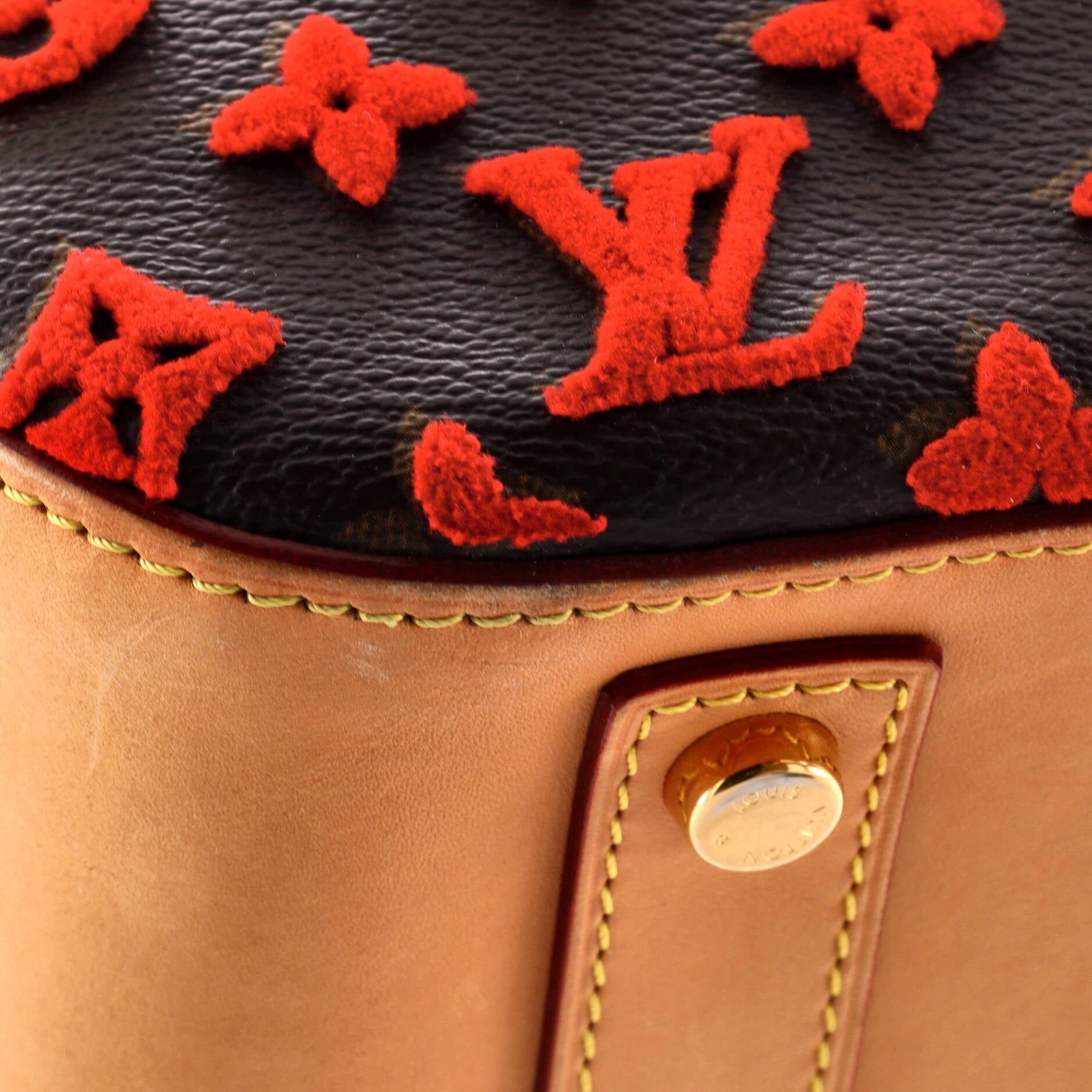Louis Vuitton Deauville Cube Bag Monogram Tuffetage Canvas