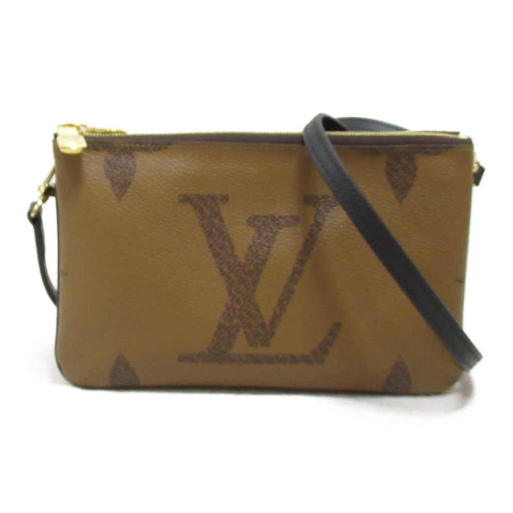 Louis Vuitton Louis Vuitton Double  Shoulder Bag Double Zip Shoulder Bag PVC Coated Canvas Monogram Giant Reversee  Brown M69203