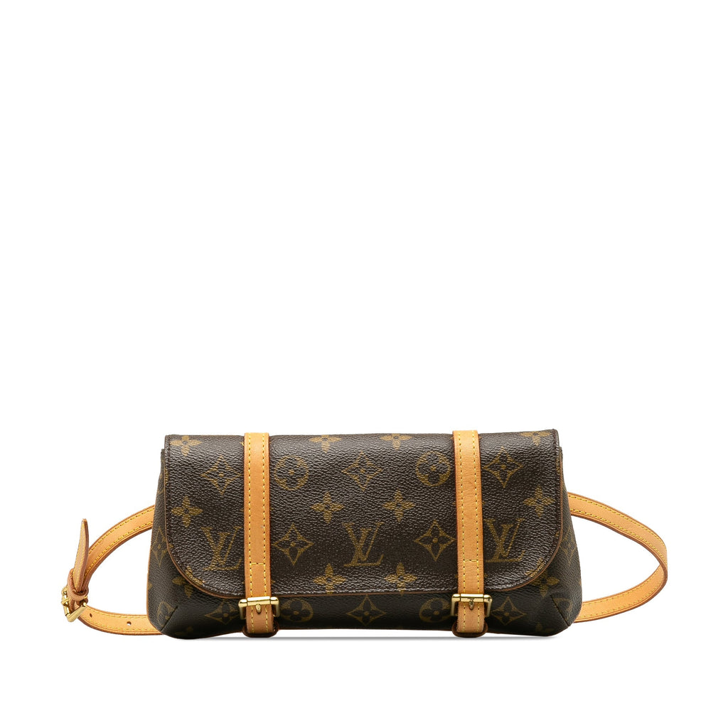Brown Louis Vuitton Monogram Pochette Marelle PM Belt Bag
