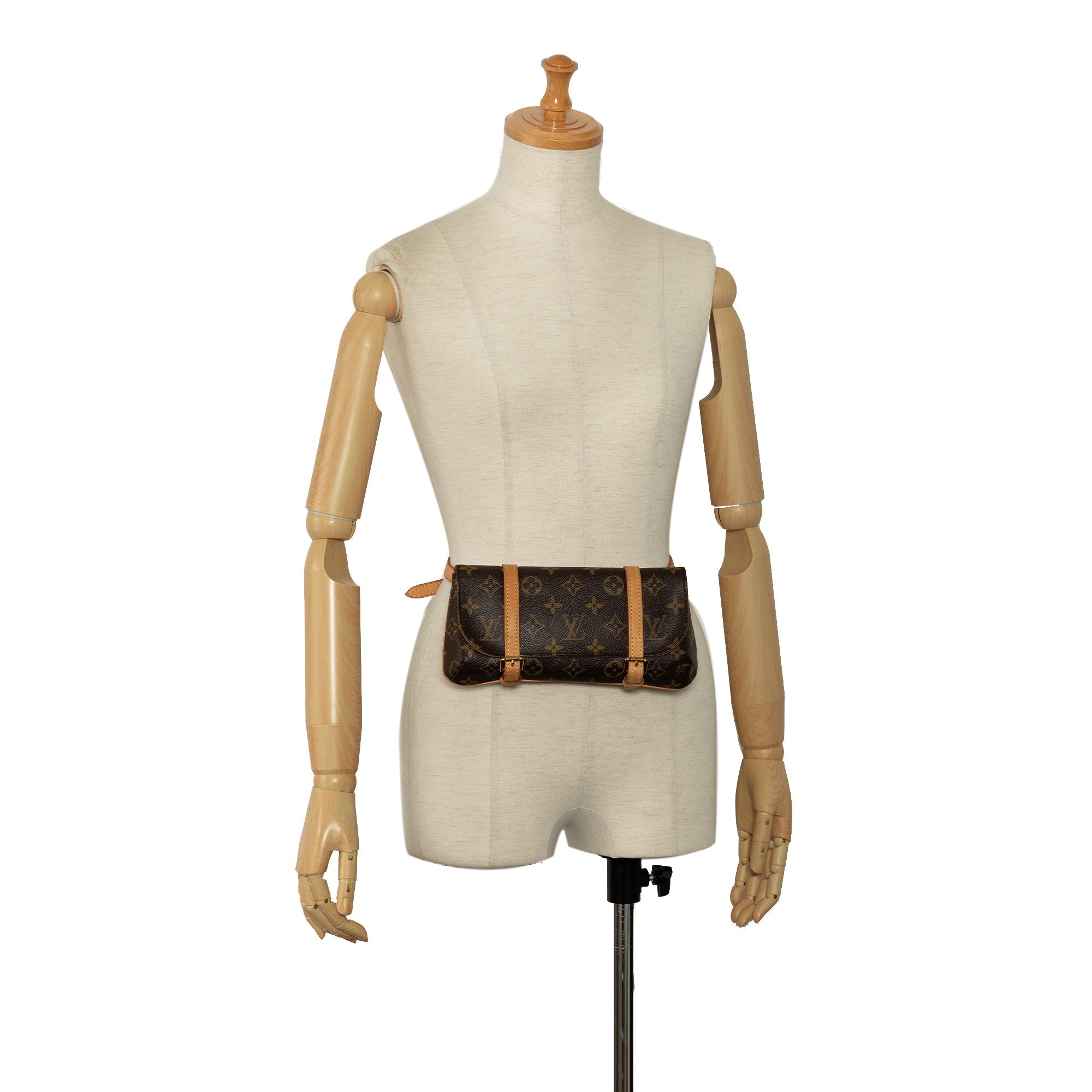 Brown Louis Vuitton Monogram Pochette Marelle PM Belt Bag