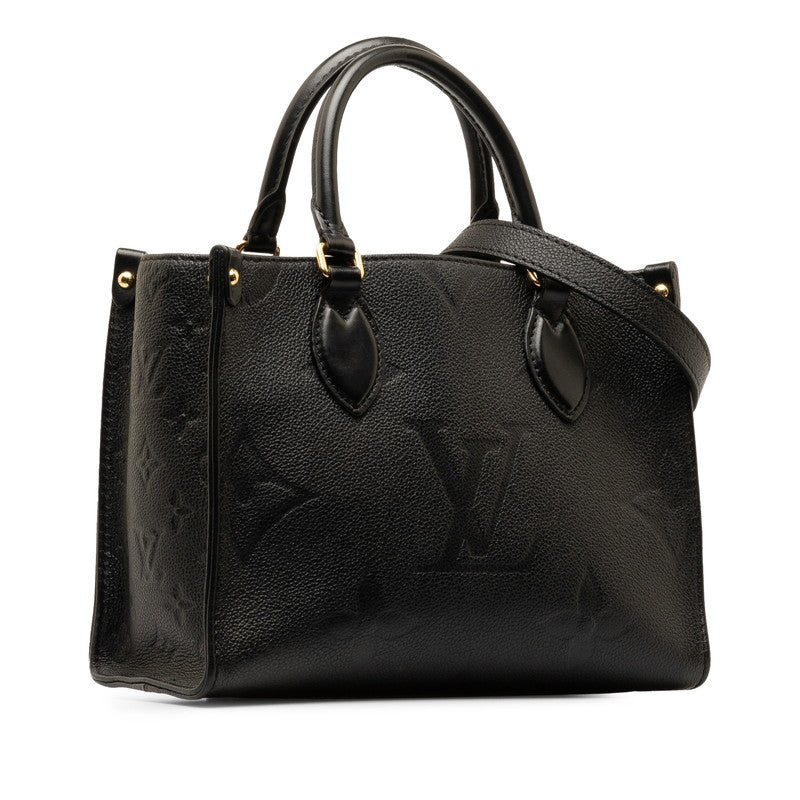 Louis Vuitton Monogram On The Gor PM Handbag Shoulder Bag 2WAY M45653 Noir Black  Leather  Louis Vuitton