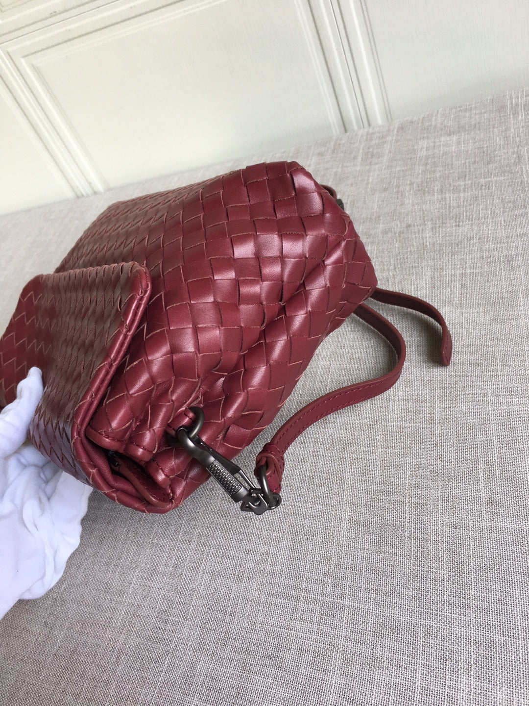 GLAMI Classic Intrecciato Red, For Women, WomenÃƒÂ¢Ã¢â€šÂ¬Ã¢â€žÂ¢s Bags 8.9in/22.5cm