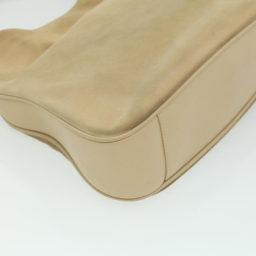 GUCCI Bamboo Hand Bag cotton Beige 00117321638 31581