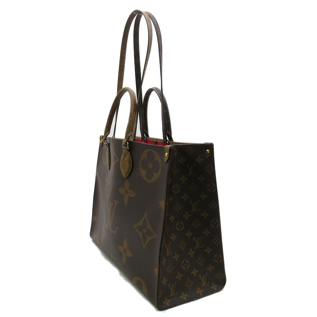 Louis Vuitton On The Go GM 2w Shoulder Bag Canvas Monogram Reversee  Brown M45320