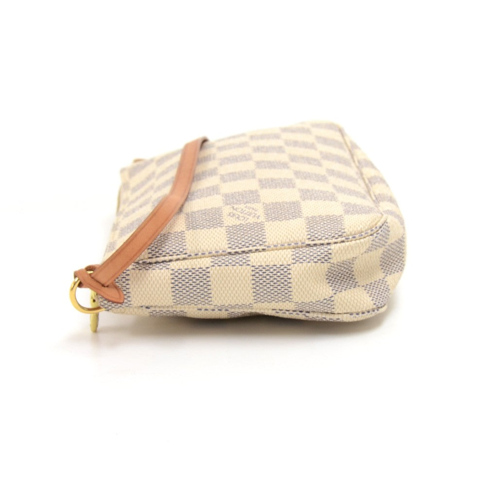 Louis Vuitto Pochette Accessoires Damier Azur Canvas Bag