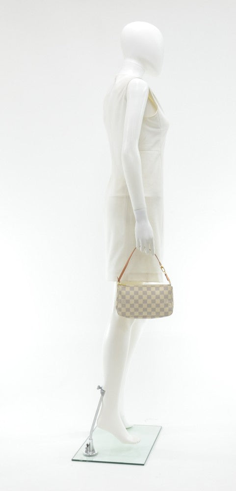 Louis Vuitto Pochette Accessoires Damier Azur Canvas Bag