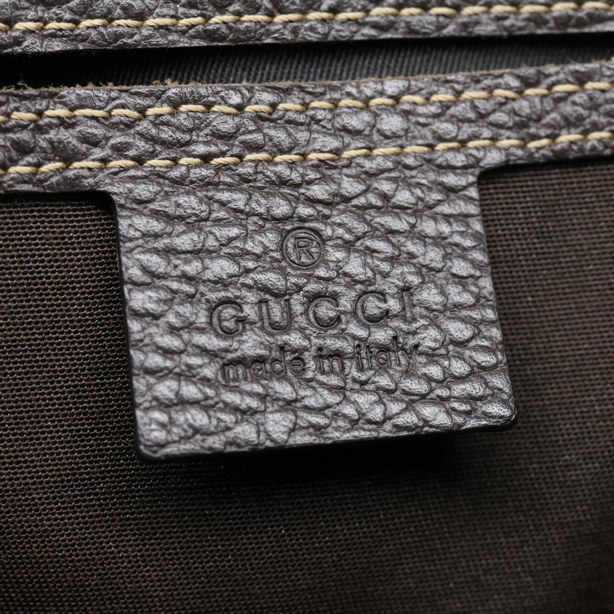 GUCCI GG Canvas Tote Bag Vinyl Beige 293578 31711
