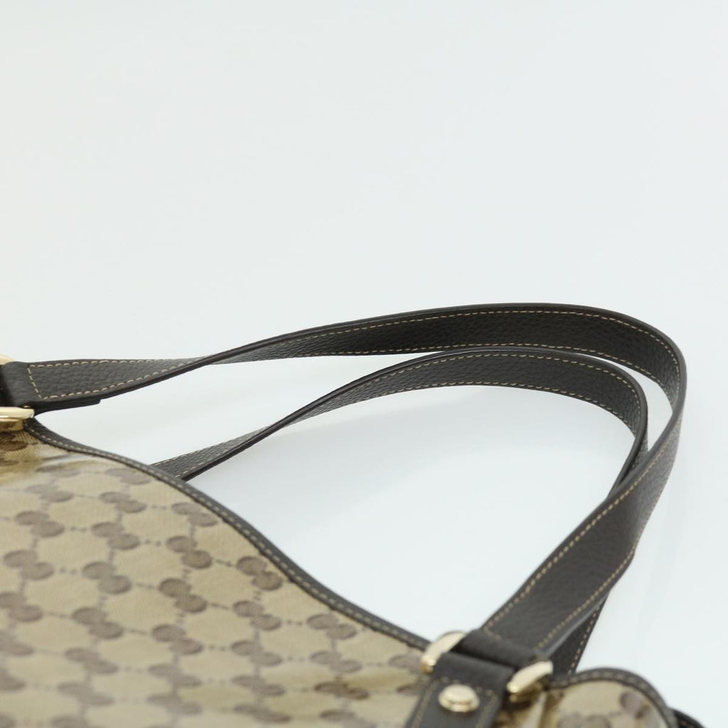 GUCCI GG Canvas Tote Bag Vinyl Beige 293578 31711