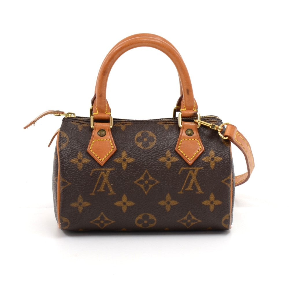 Louis Vuitto Speedy Sac HL Monogram Canvas Mini Handbag with Strap