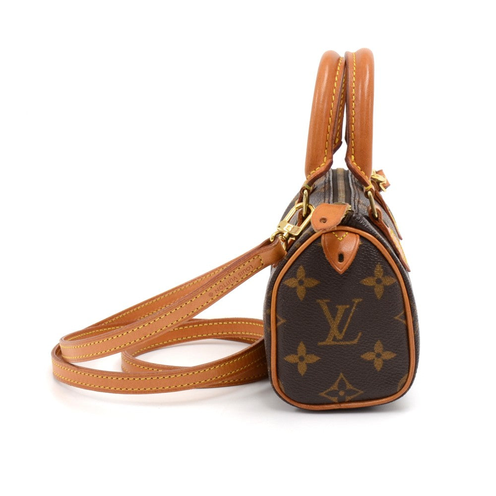 Louis Vuitto Speedy Sac HL Monogram Canvas Mini Handbag with Strap