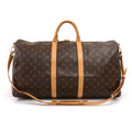 Louis Vuitto Keepall 55 Bandouliere Monogram Canvas Travel Bag with Strap