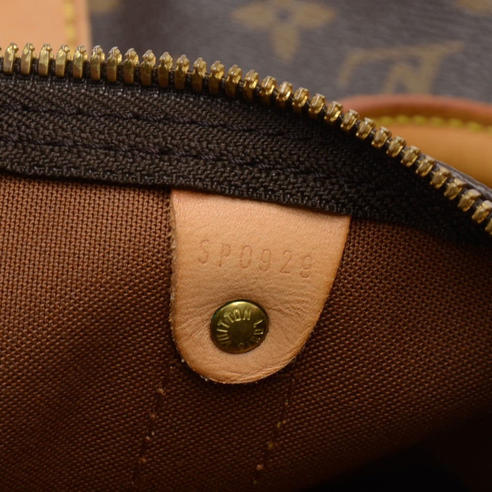 Louis Vuitto Keepall 55 Bandouliere Monogram Canvas Travel Bag with Strap