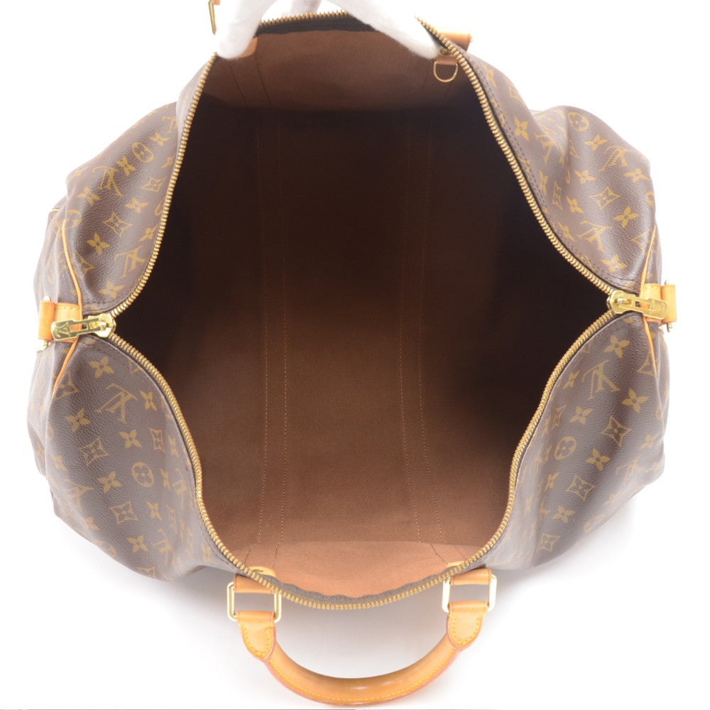 Louis Vuitto Keepall 55 Bandouliere Monogram Canvas Travel Bag with Strap