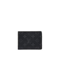 Louis Vuitton Monogram Portefolio Multiple Double Fold Wallet M61695 Black PVC Men LOUIS VUITTON
