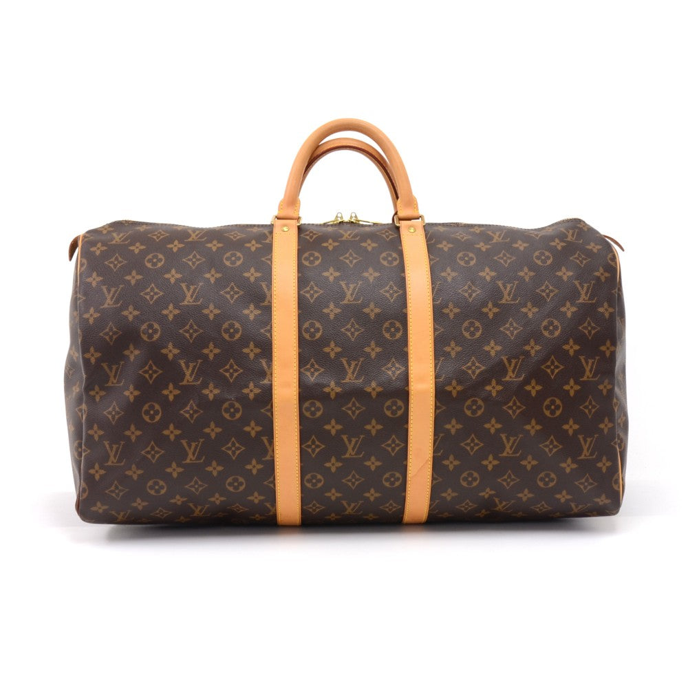 Louis Vuitto Keepall 55 Monogram Canvas Travel Bag