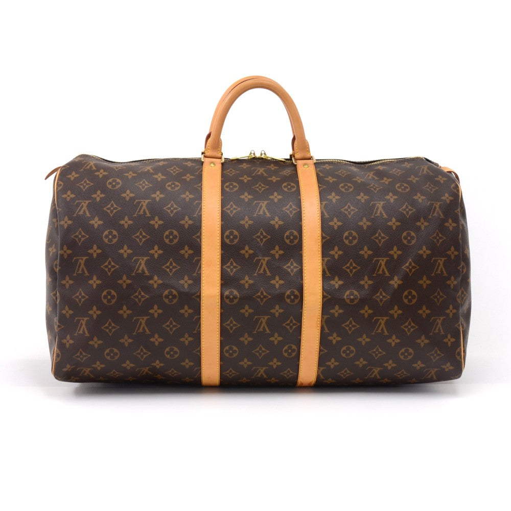 Louis Vuitto Keepall 55 Monogram Canvas Travel Bag